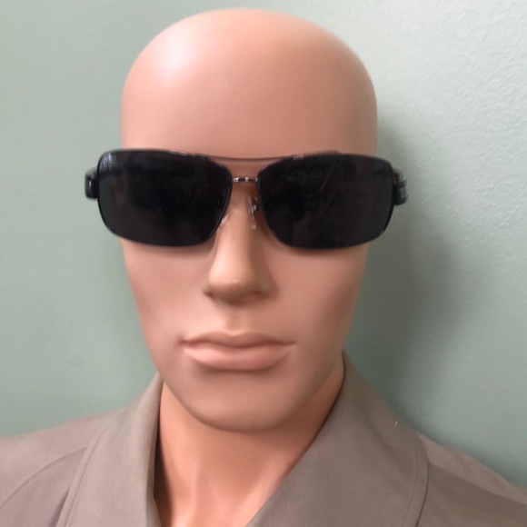 Prada SPR 54I 5AV-5Z1 Aviator Gunmetal Gray Sunglasses 64-12-125 - Picture 3 of 8
